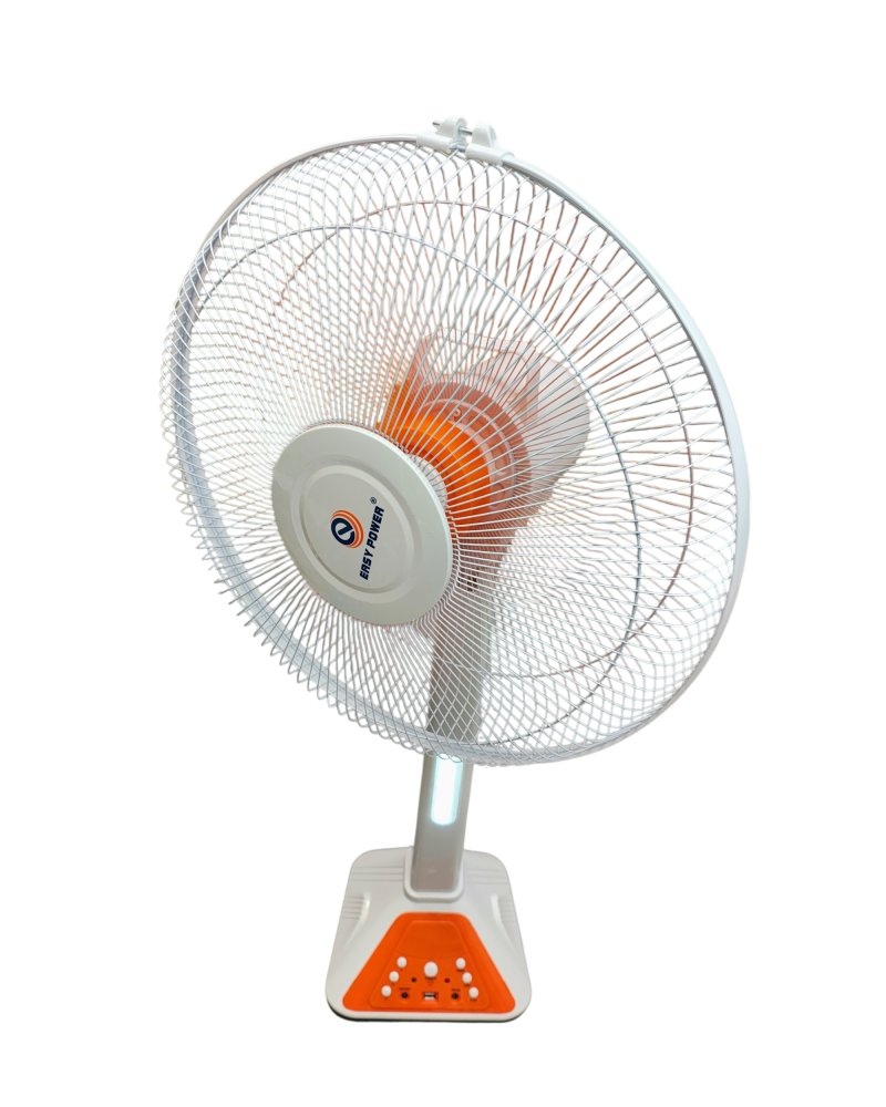 Ventilator cu Picior Reîncărcabil AC/DC 16 Inch 48W cu Telecomandă, Acumulator 12V 5Ah și LED Integrat ecoleduri [4]