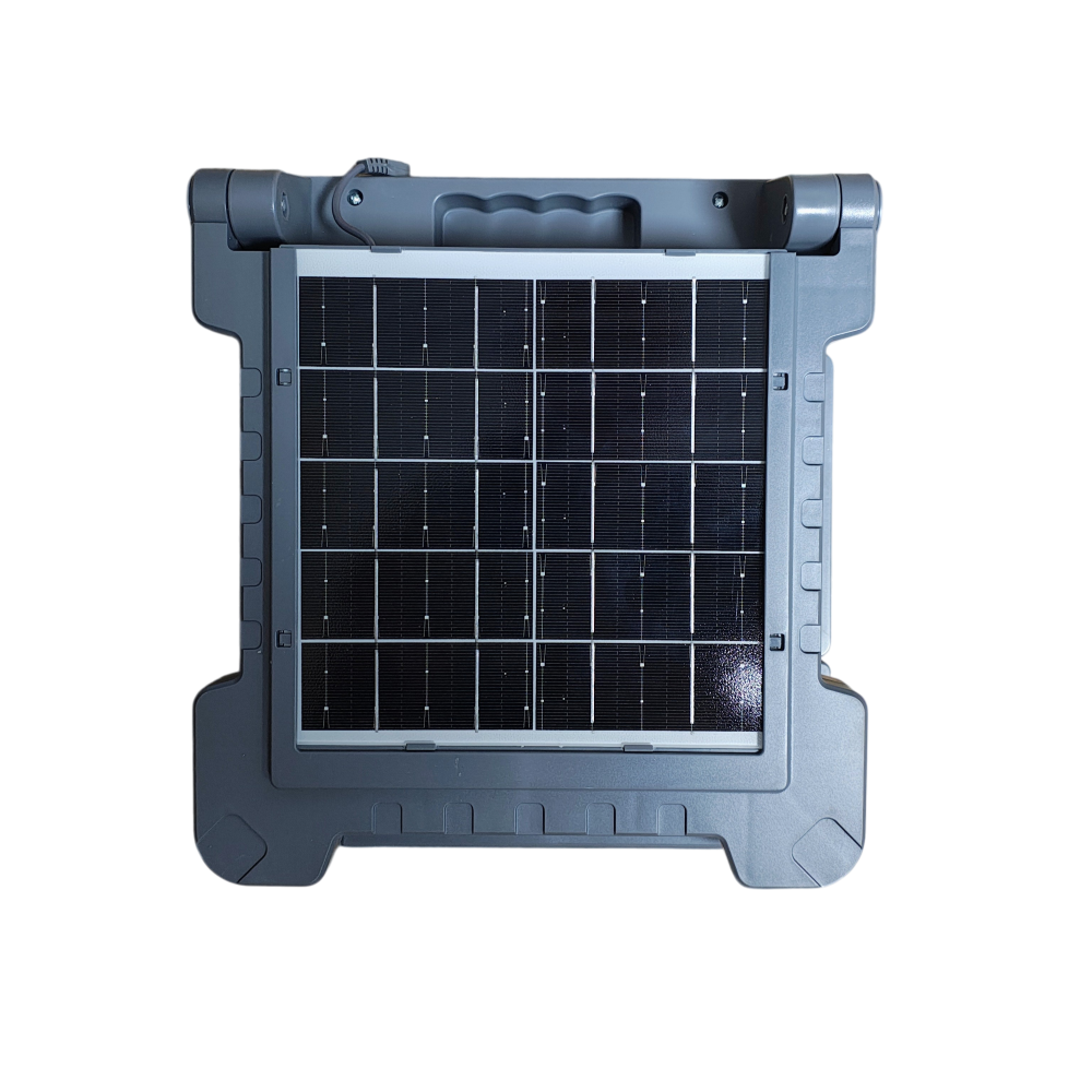 Ventilator portabil solar UXI BL-G450 cu panou solar pliabil 10W, 4 viteze, afișaj digital, Power Bank USB și lumină anti-țânțari [7]