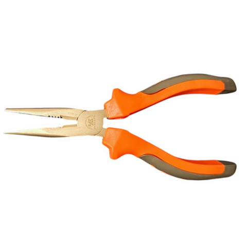 Clește cu cioc ascuțit 6” (170 mm), ergonomic, portocaliu/gri [1]
