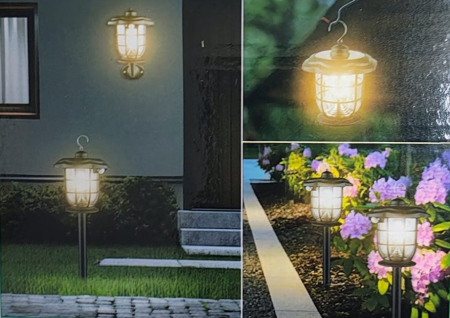 Felinar solar vintage pentru camping în aer liber,sau de gradina,Model YW-08091 [7]
