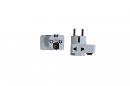 Ştechere/Stecher adaptor - Adaptor pentru prize electrice UK & USA, cu întrerupător P-14
