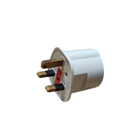 Ştechere/Stecher adaptor - Adaptor Anglia UK 3P la Schuko 13A cu Siguranta si Protectie Copii