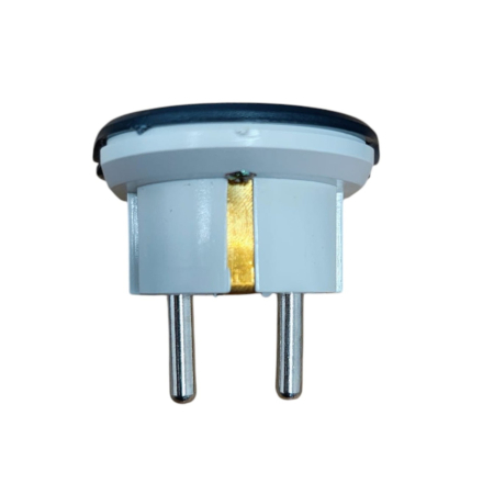 Adaptor UK – România Schuko, Contacte Cupru, Gri [2]