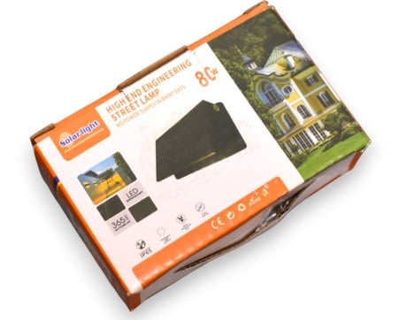 Aplica de perete solara lumina verde LH 799 80W - Imagine produs en-gros [5]
