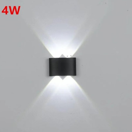 Aplica LED 2x2W Exterior Negru AL-042 6500K - Imagine produs en-gros [2]
