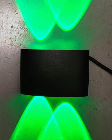 Aplica LED 2x2W Exterior Negru AL-042 6500K [6]