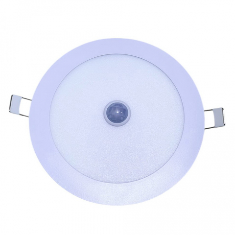 Aplică LED Slim Încăstrată în Tavan, cu Senzor Mișcare și Crepuscular, Ø168mm, 12W en gros [1]