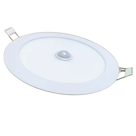 Aplice Led cu Senzor de miscare - Aplică LED Slim Încăstrată în Tavan, cu Senzor Mișcare și Crepuscular, Ø168mm, 12W en gros