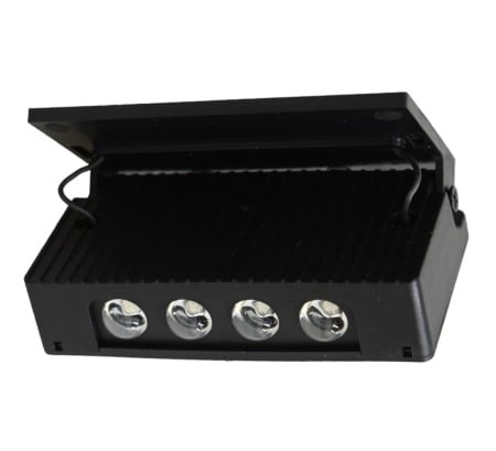 Corpuri de Iluminat - Aplica solara LH-799 de perete, gard  exterior cu LED lumina albastra - Imagine produs en-gros