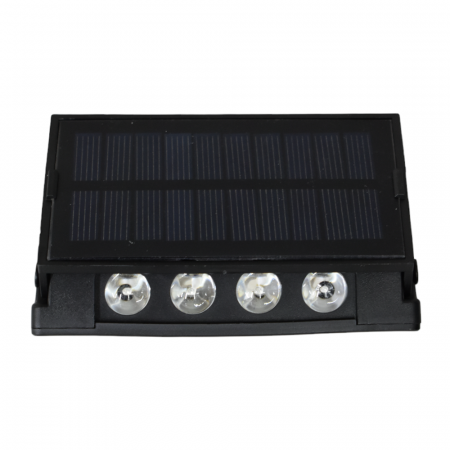 Aplica solara LH-799 de perete gard  exterior cu LED lumina albastra sau rosie sus- jos [2]
