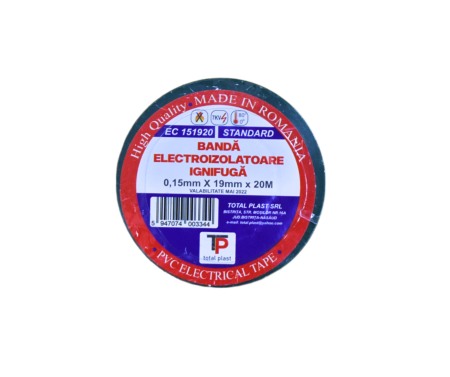 Trasee cabluri electrice - BANDA IZOLATOARE 20M TOTAL PLAST VERDE - Imagine produs en-gros