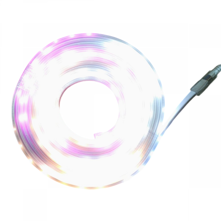 Banda Led , Interior Exterior, Gen Furtun, SMD, Decorativ, Multicolor, Lungime 5 Metri, 8 Moduri, Cablu Alimentator Inclus [8]