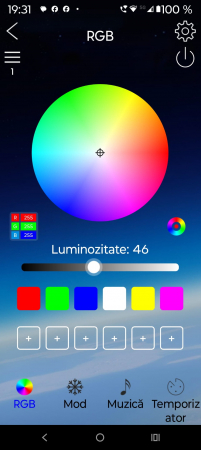 Banda led smart control  5m RGB WFI reactie sonora control vocal si din telecomanda [2]