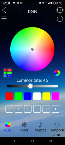 Banda led smart control  5m RGB WFI reactie sonora control vocal si din telecomanda - Imagine produs en-gros [2]