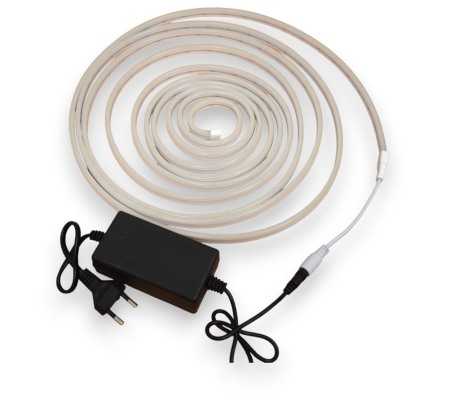 Banda Led - Banda led tip neon Flex alb silicon SMD2835 Lungime 5m - Imagine produs en-gros