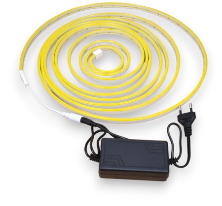 Banda Led - Banda led tip neon Flex portocaliu silicon SMD2835 lungime 5m - Imagine produs en-gros