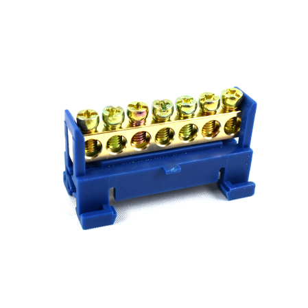 Bară alimentare nul - BARA NUL CU SURUB  7 POLI  simpla