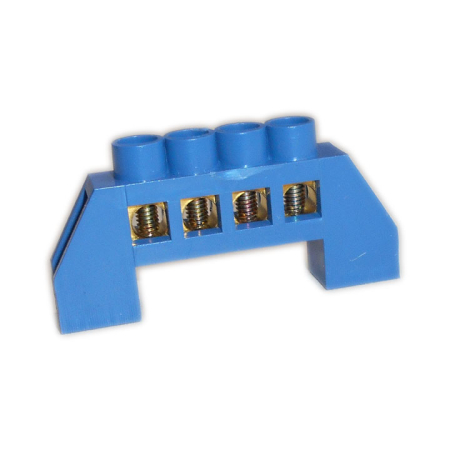 Bară alimentare nul - BARA NUL CU SURUB IZOLATA 4 POLI