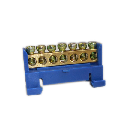 Bară alimentare nul - BARA NUL CU SURUB IZOLATA 7 POLI