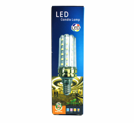 Bec LED E14 15W tip porumb 6500K lumină alb rece economic [2]