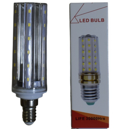 Becuri  Led - Bec LED E14 15W tip porumb 6500K lumină alb rece economic