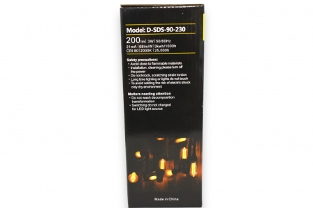 Bec decorativ Vintage in forma de  BRAD ,dimabil 3W E27 D-SDS-90-230 [7]