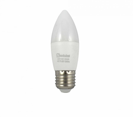 Surse de iluminat - Bec E27 9W Lumanare C37 Ecoled 3500K - Imagine produs en-gros