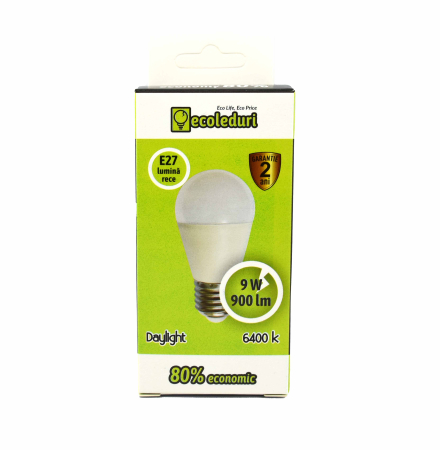 Bec E27 9W Sferic G45 Ecoled 6400K [1]