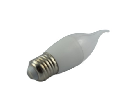 Becuri led - BEC E27 TIP FLACARA  ECOLED 3500K +TAX VERD - Imagine produs en-gros