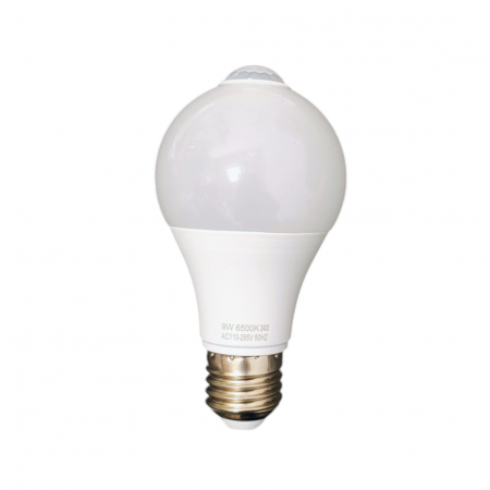 Aplice ,becuri si corpuri cu senzor - Bec LED E27 9W cu senzor de miscare si crepuscular