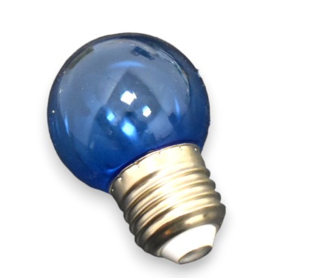 Bec  LED G45 albastru transparent E27 10 buc - Imagine produs en-gros