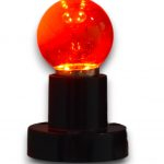 Bec  LED G45 rosu transparent E27 10 buc [4]