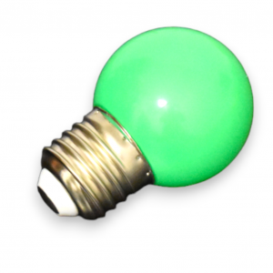 Bec Color led - Bec  LED G45 verde matuit E27 10 buc