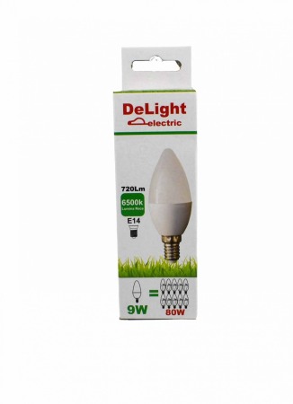 Bec Led Lumanare E14 9W SPN - Imagine produs en-gros [2]