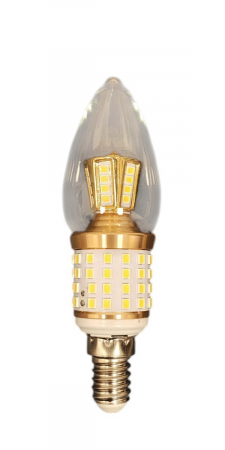 Bec LED tip lumânare decorativ 14W E14, design elegant pentru candelabre și lămpi-ecoleduri.ro