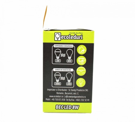 Bec R50 E14 8W Ecoled 6400k - Imagine produs en-gros [3]