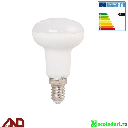 Becuri  Led - Bec R63 cu Led E27 , 8W proiector spot