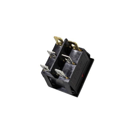 Buton comutator intrerupator dublu  rosu On Off  Led - Imagine produs en-gros [1]