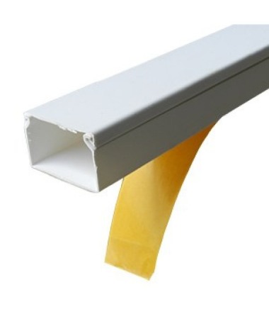 Canal Cablu PVC - CANAL CABLU 25X25 ADEZIV 1 bara(2 metri0 - Imagine produs en-gros