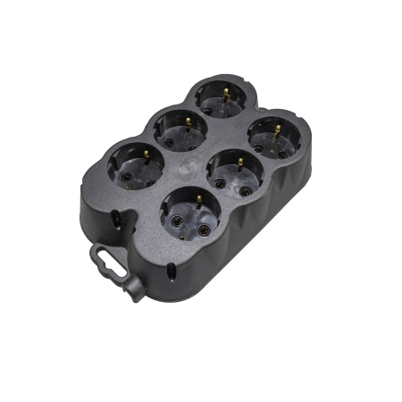 Cap prelungitor - Cap prelungitor 6 posturi , cauciuc (shuko) Atra