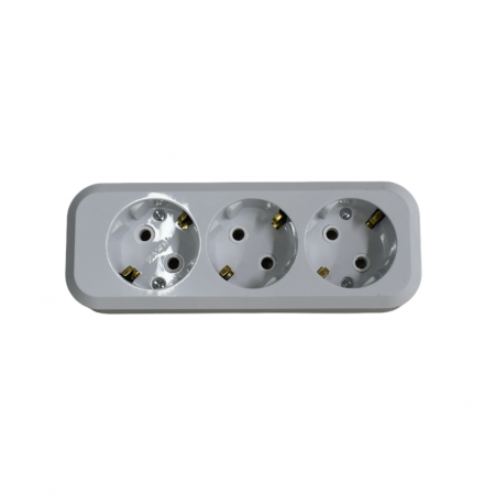 Cap prelungitor - Cap prelungitor cu trei posturi YW-5813 cu contacte de împământare