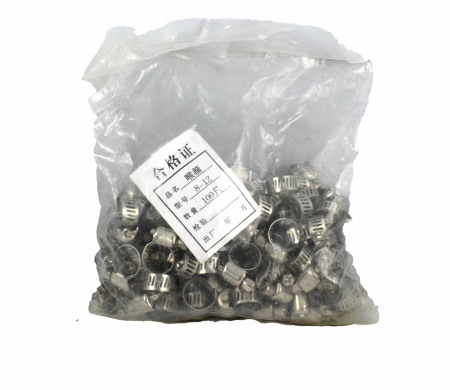 COLIER INOX+FIER 8-12MM 100buc/set - Imagine produs en-gros [2]