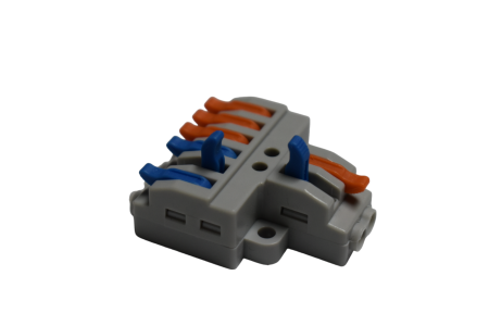 Conector electric tip Wago 2 intrări 6 ieșiri cu pârghii rapide pentru distribuție [2]