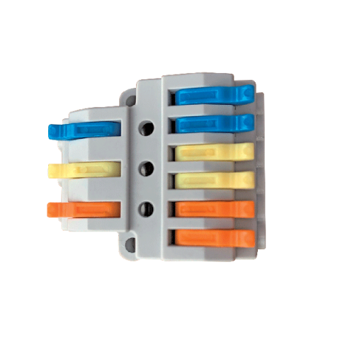 Conector cablu tip wago electric  3 intrari- 6 ieșiri .Reglete  3 intrari 6 ieșiri - Imagine produs en-gros [2]