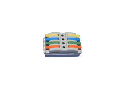 Trasee cabluri electrice - Conector cablu tip wago electric  4 intrari- 4 ieșiri .Reglete  4 intrari 4 ieșiri - Imagine produs en-gros