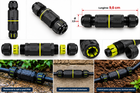 Conector IP68 L20 96 x 25 mm pe fundal alb [2]