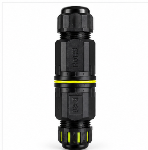Aparataj şi accesorii - Conector IP68 L20 96 x 25 mm pe fundal alb