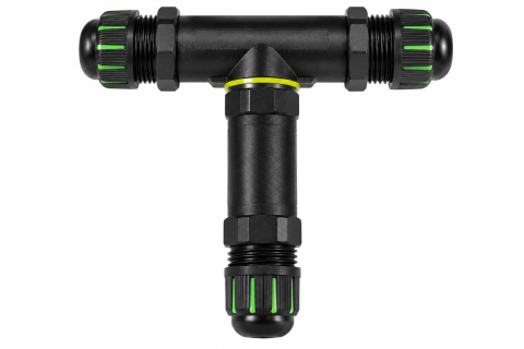 Conector electric etanș T IP68 KV-M25 3 căi 450V 32A [1]