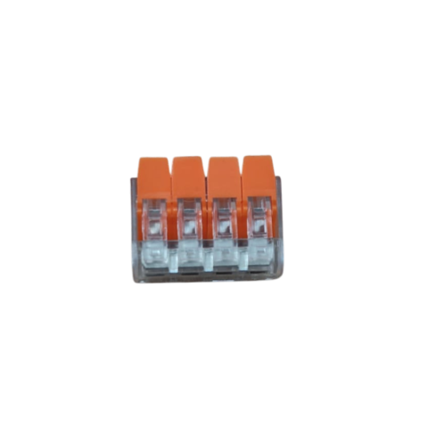 Conector electric tip Wago 4 intrări 4 ieșiri cu pârghii colorate [2]