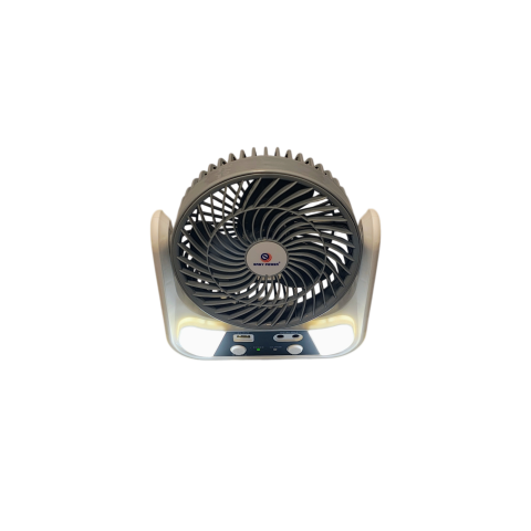 Ventilator Solar Reîncărcabil EP-606 6 Inch cu Panou Solar, 2 Becuri LED, Acumulator 3000mAh [6]
